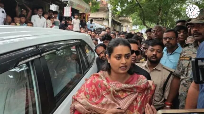 जमुई में सात वर्षीय बच्ची की हत्या मामले में पीड़ित परिवार से मिलीं श्रेयसी सिंह