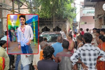 नवादा के हिसुआ में गोलीबारी के बाद घटनास्थल पर पुलिस
