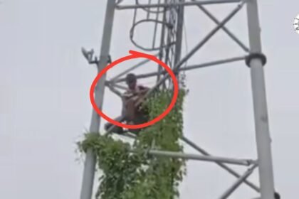 नौबतपुर में मोबाइल टावर पर चढ़ी किशोरी