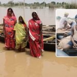 बारुण में बढ़ते सोन नदी के जलस्तर से खेतों में भरा बाढ़ का पानी