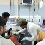 बिहारशरीफ बाजार समिति में 11 हजार वोल्ट की तार गिरने से फल कारोबारी झुलसा