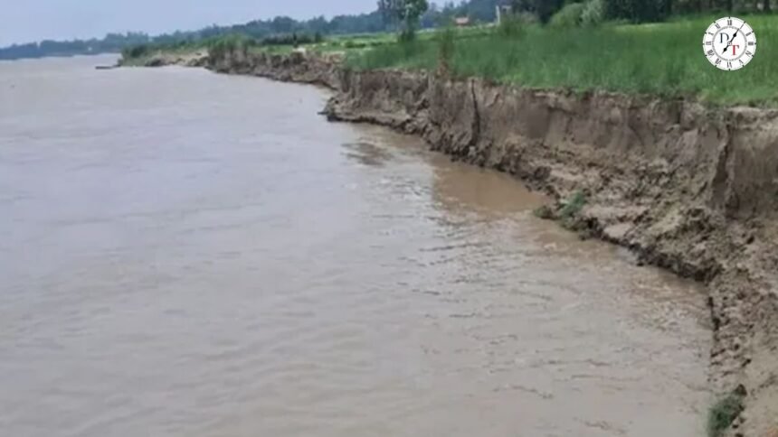 सारण के मांझी में बढ़ा सरयू नदी का जलस्तर
