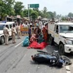 लखीसराय में पिकअप की टक्कर से बाइक सवार की मौत