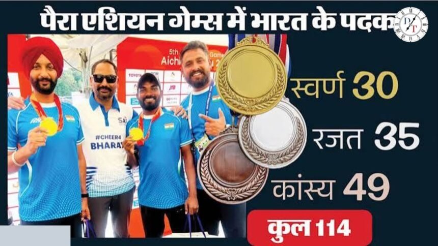 एशियन पैरा गेम्स 2026: भारत ने जीते रिकॉर्ड 114 पदक