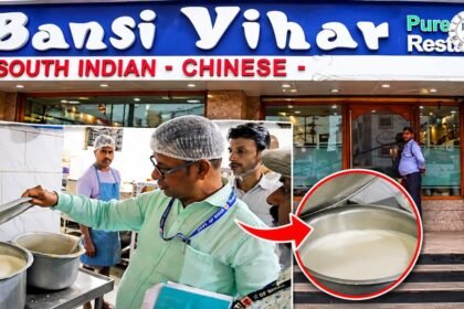 पटना के फ्रेजर रोड स्थित बंसी विहार रेस्तरां की खाद्य सुरक्षा जांच