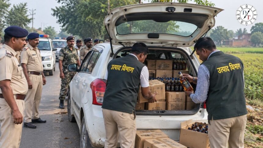बरहट में शराब तस्करी की कोशिश नाकाम, कार जब्त