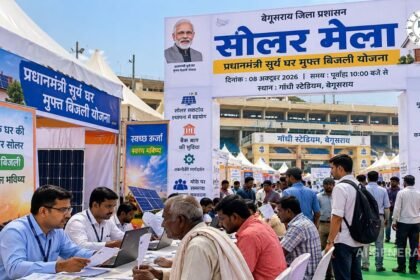 बेगूसराय में प्रधानमंत्री सूर्य घर योजना के तहत सोलर मेला
