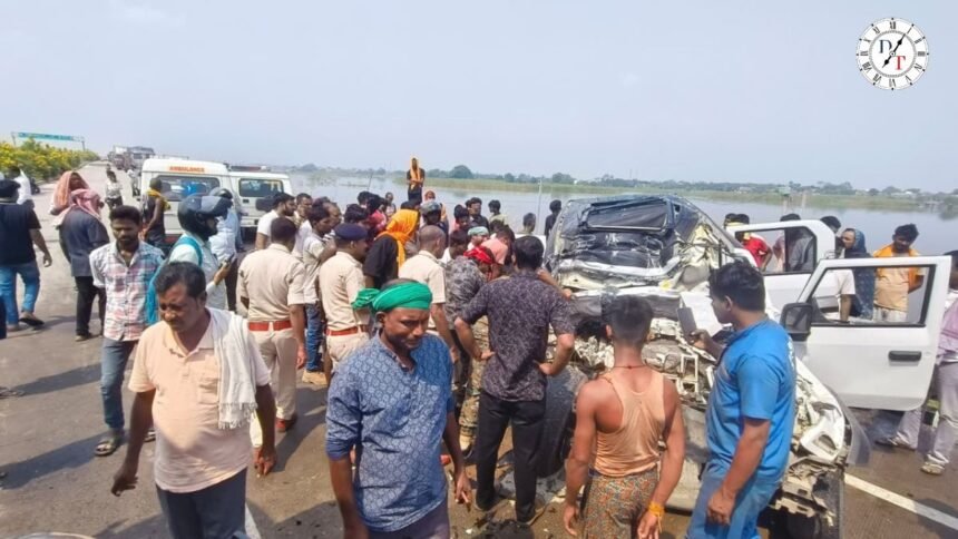 Bhagalpur News: भवनाथपुर फोरलेन सड़क हादसा