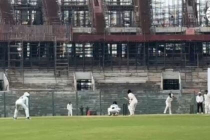 राजगीर में बिहार और उत्तर प्रदेश के बीच रणजी ट्रॉफी मुकाबला