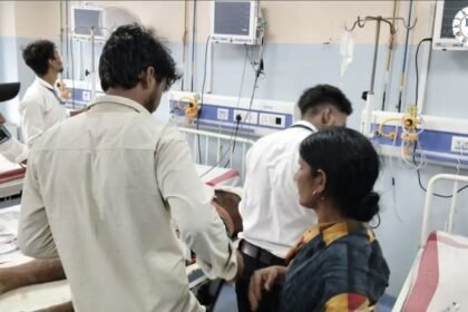 Nalanda: चंडी के भटना बिगहा में गोलीबारी के बाद पुलिस जांच करती हुई