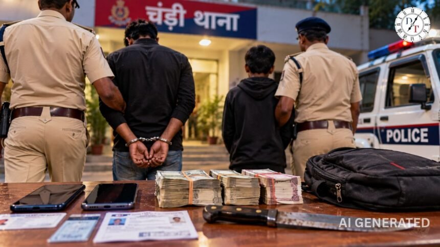 चंडी लूटकांड में विकास कुमार गिरफ्तार