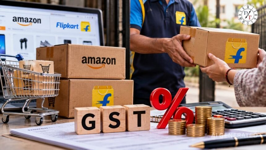 अमेजन-फ्लिपकार्ट की डिलीवरी पर 5% GST, ITC का फायदा नहीं मिलेगा