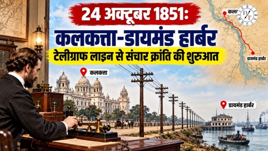 भारत की पहली टेलीग्राफ लाइन: 24 अक्टूबर 1851