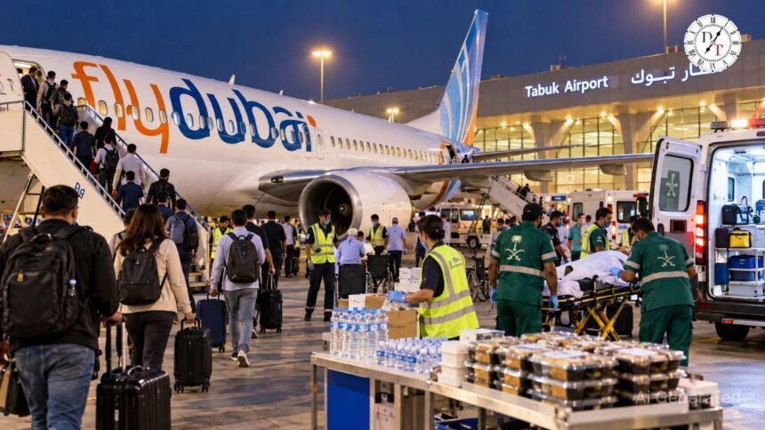 Flydubai FZ1073: तबूक में 174 यात्रियों को मिला सहारा,