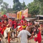 गया में मां जगदंबा की सशस्त्र शोभायात्रा