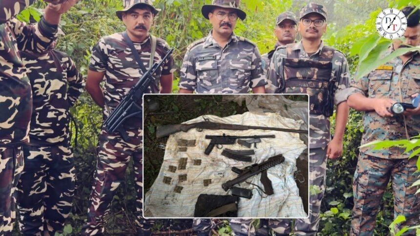 Gaya News: जमीन के अंदर छिपा हथियारों का जखीरा बरामद