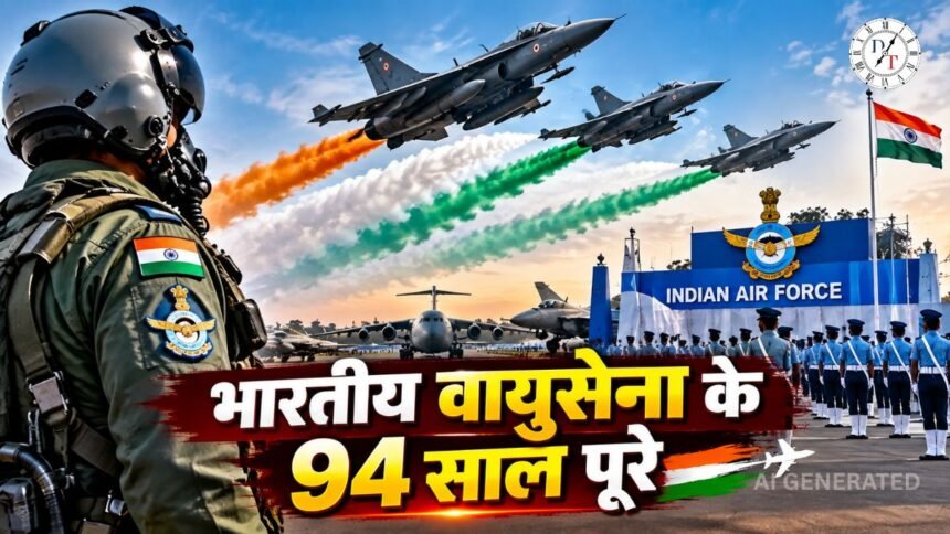 Indian Air Force Day 2026 पर भारतीय वायुसेना के 94वें स्थापना दिवस का एयर शो