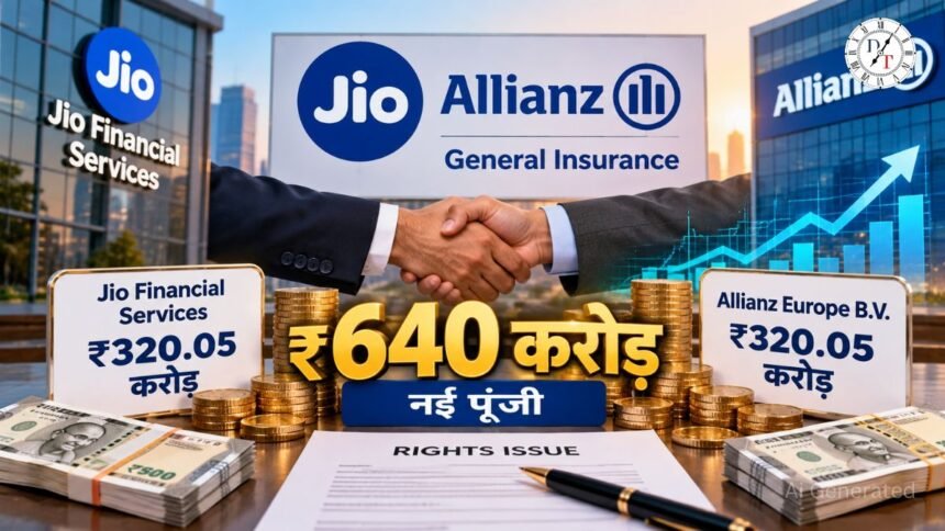 Jio Allianz Insurance में ₹640 करोड़ की नई पूंजी