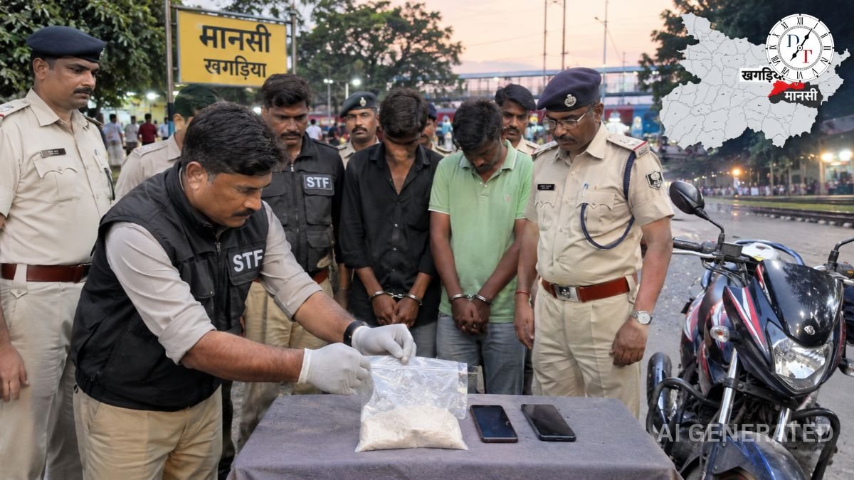 मानसी में 100 ग्राम स्मैक के साथ दो गिरफ्तार