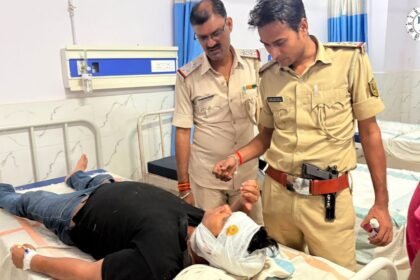 Lakhisarai में पुलिस गश्ती वाहन हादसा
