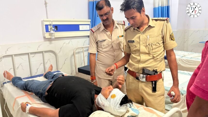 Lakhisarai में पुलिस गश्ती वाहन हादसा