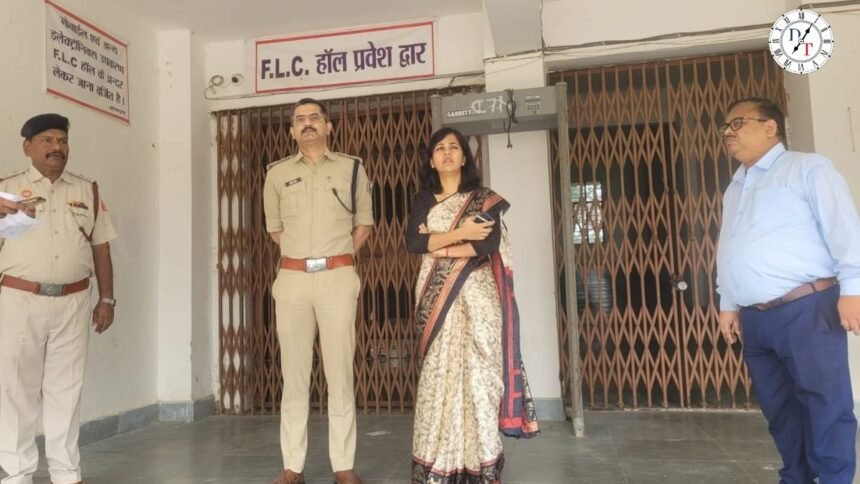 Nalanda, माघड़ा स्थित EVM वेयरहाउस का निरीक्षण करते डीएम और एसपी