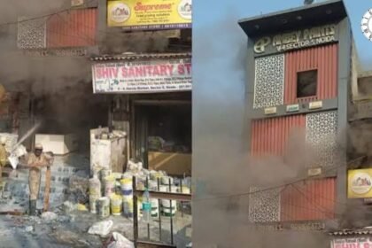 नोएडा सेक्टर-125 में भीषण आग, 1 की मौत; कई दुकानें चपेट में