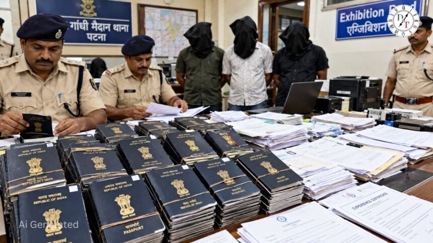 Patna में फर्जी दस्तावेज गिरोह का खुलासा, 118 पासपोर्ट बरामद
