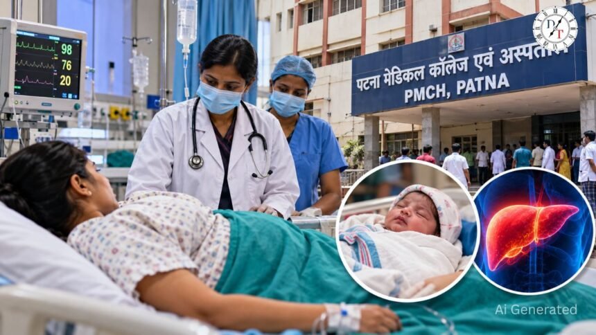 PMCH में गंभीर लिवर खराबी से जूझ रही गर्भवती महिला का सफल इलाज
