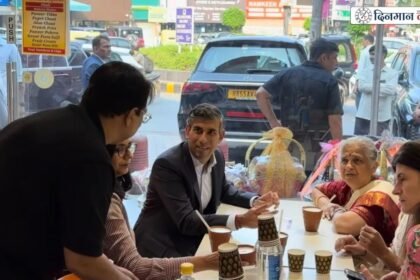 दिल्ली के बंगाली स्वीट हाउस पहुंचे ऋषि सुनक