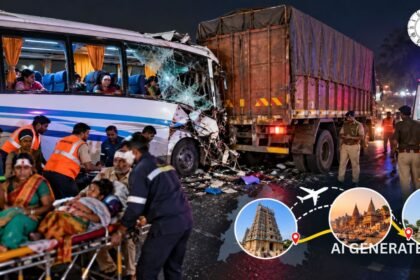 रोहतास में तीर्थयात्रियों की बस हादसे का शिकार, 1 की मौत