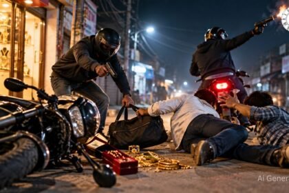 Saran Crime: ज्वेलर्स दुकानदार से लूट की कोशिश