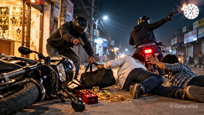 Saran Crime: ज्वेलर्स दुकानदार से लूट की कोशिश