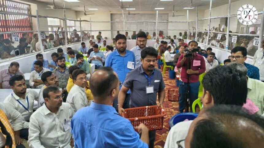 सारण शिक्षक MLC: प्रथम वरीयता के मतों की गिनती शुरू