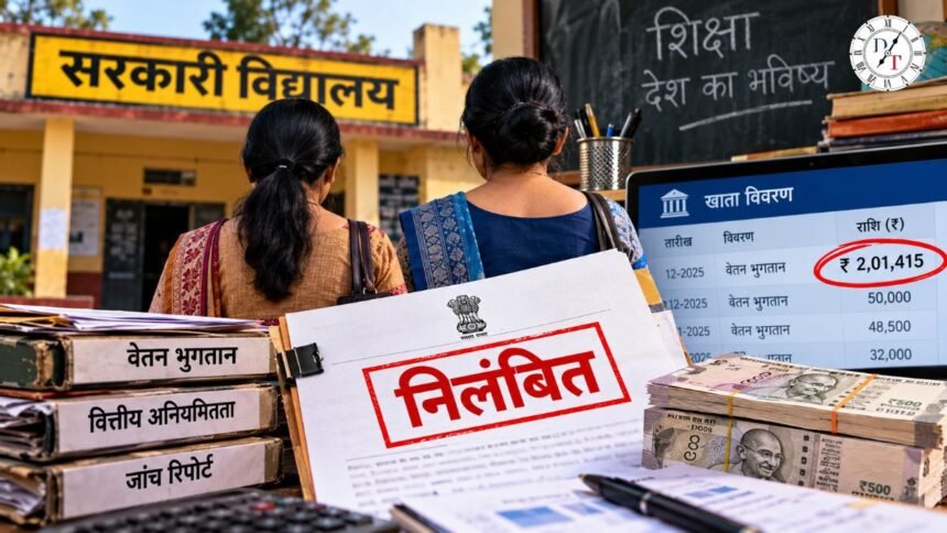 सारण शिक्षक वेतन फर्जीवाड़ा: दो शिक्षिकाओं पर कार्रवाई