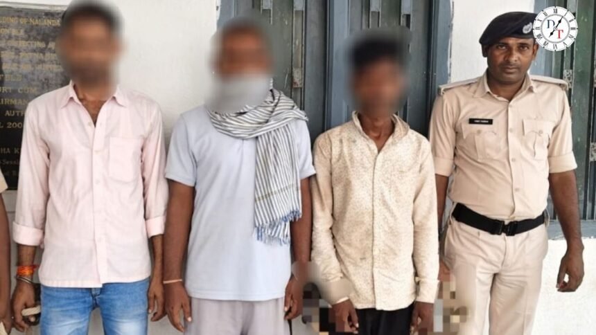 Nalanda- शेरपुर सीमेंट चोरी मामले में तीन आरोपी गिरफ्तार