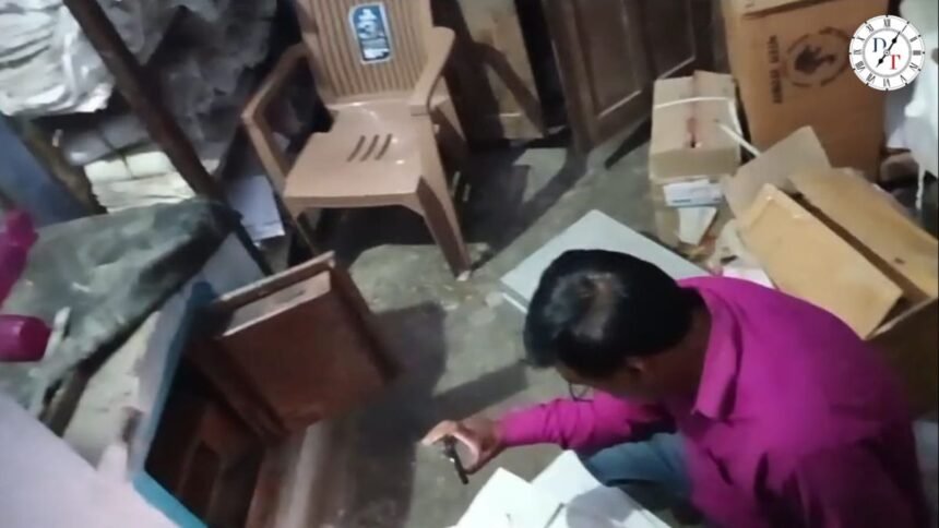 सिंघाड़ा डाकघर में चोरी, किराना दुकान भी निशाने पर