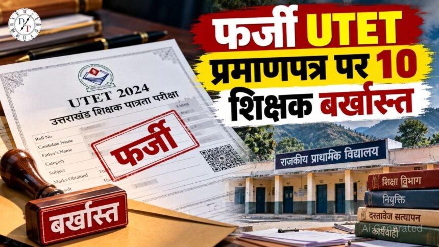 Uttarakhand Teacher News में फर्जी UTET प्रमाणपत्र पर 10 शिक्षक बर्खास्त