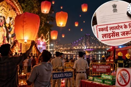बंगाल में स्काई लालटेन के लिए लाइसेंस जरूरी