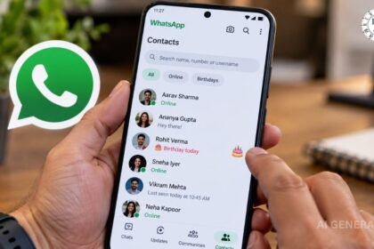 WhatsApp New Contacts Tab: Online Status और Birthday Reminder