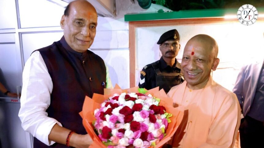 नमो घाट एयर शो: योगी ने तैयारियों का लिया जायजा